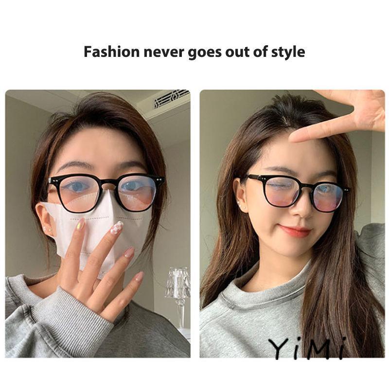 Mắt Kính Gọng Tròn Màu Đen Thời Trang Cho Nữ