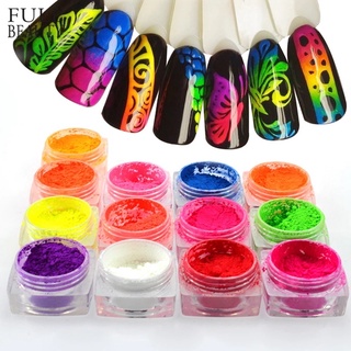 Set màu bột neon trang trí móng