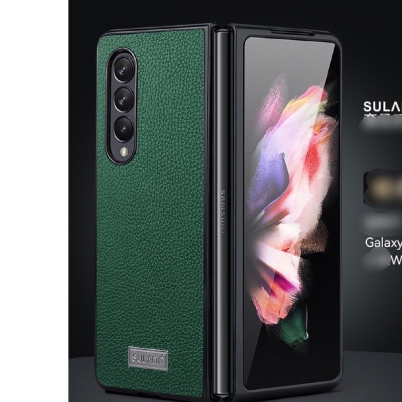 Ốp lưng Sulada Vân da cho Samsung Galaxy Z Fold 5, Flip 5, Z Fold 4, Z Fold 2, Z Fold 3 sang trọng, lịch lãm