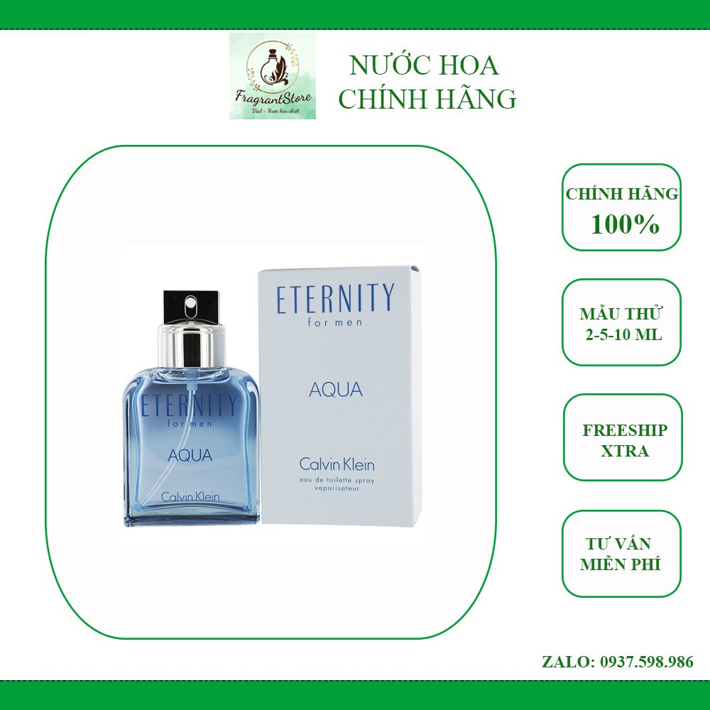 Nước hoa CK Calvin Klein Eternity Aqua for men (mẫu thử)