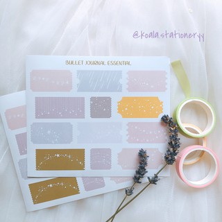 Bullet Journal Sticker - Note trang trí hình vé
