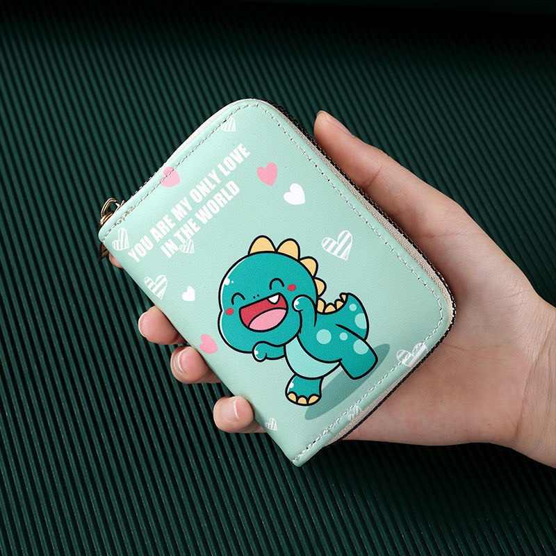 Ví Mini Họa Tiết Dễ Thương Tone Xanh Lá Siêu Xinh Mẫu Mới Hot