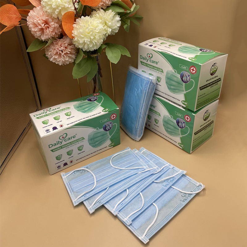 Khẩu Trang Y Tế 4 Lớp Daily Care Kháng Khuẩn Cao Cấp Giá Sỉ