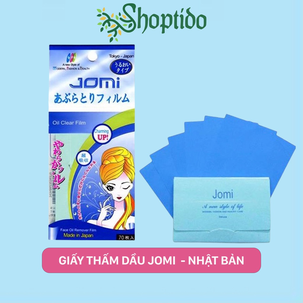 Film thấm dầu Jomi Nhật Bản Oil Clear Film Japan Jomi gói 70 tờ NPP Shoptido
