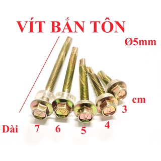 vít bắn tôn 1 BỊCH 200 CON 25mm,40mm,50mm,60mm ĐẦU LỤC GIÁC