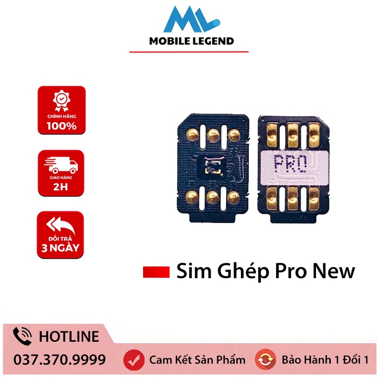 Sim ghép PRO NEW ghép thủ công cho máy LOCK
