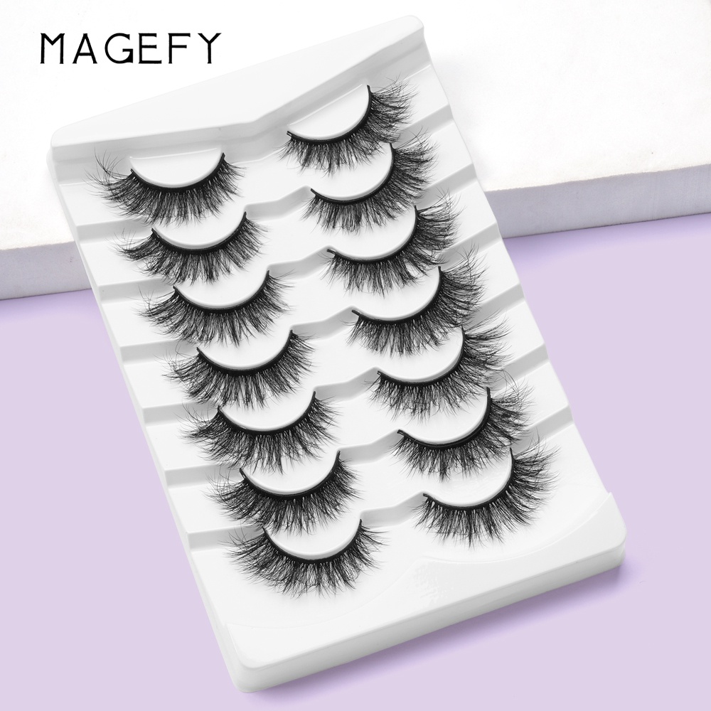 Set 7 cặp lông mi giả MAGEFY dài và dày tự nhiên