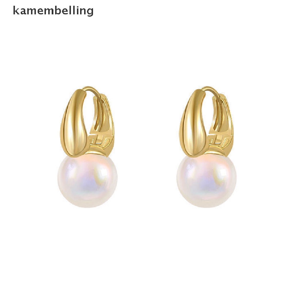 Đôi Khuyên Tai Tròn Phối Hạt Thời Trang Cho Nữ