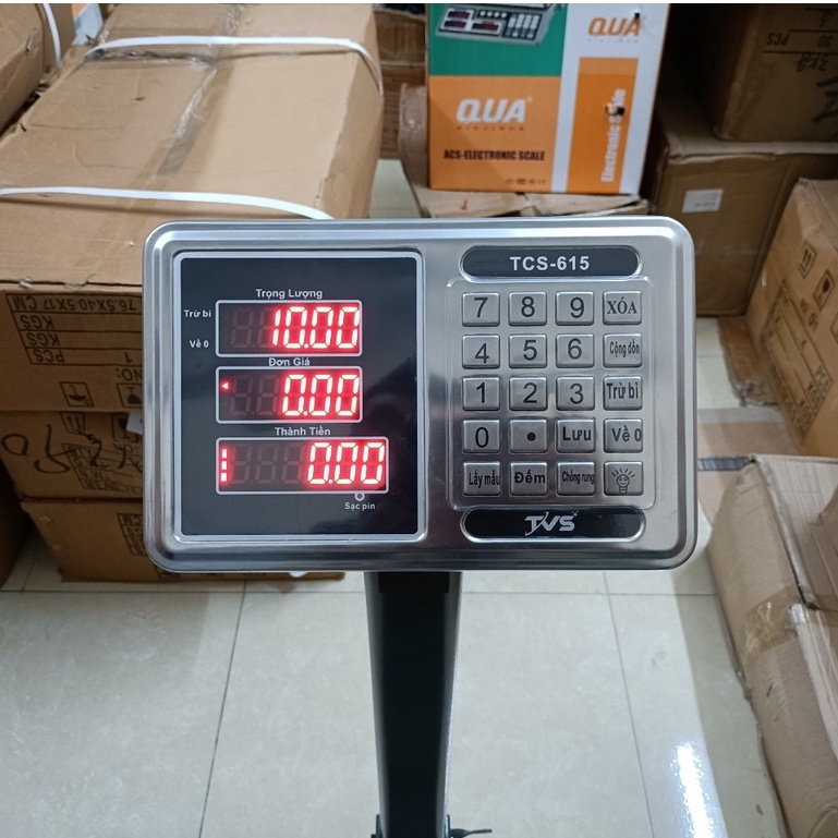 [ BẢO HÀNH 24 THÁNG ] Cân tính tiền điện tử cân bàn TCS - 615 ( 100KG &amp; 150KG ) dùng cho cân hàng hóa kho bãi