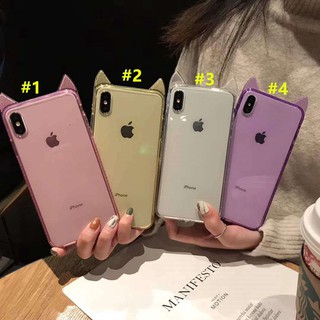 ỐP LƯNG DẺO TRONG SUỐT TAI THỎ IPHONE