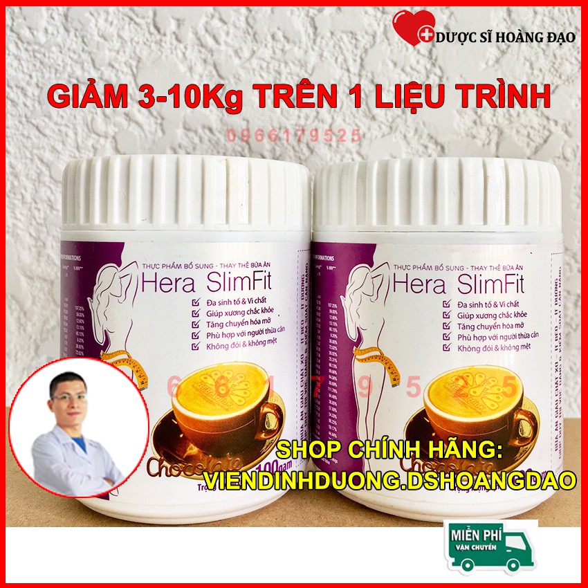 Combo 2 Sữa giảm Cân Hera Slimfit Hộp 100gr -Giảm cân nhanh, giảm cân an toàn