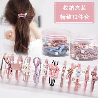 Set 12 dây buộc tóc xinh xắn dành cho nữ
