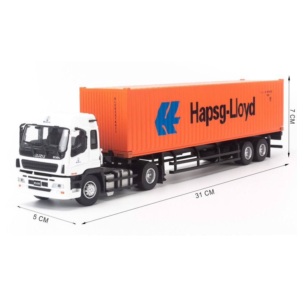 Mô hình xe Container tỷ lệ 1:32, 1:50 thuộc hãng Welly, Dealer, KDW, Shenghui