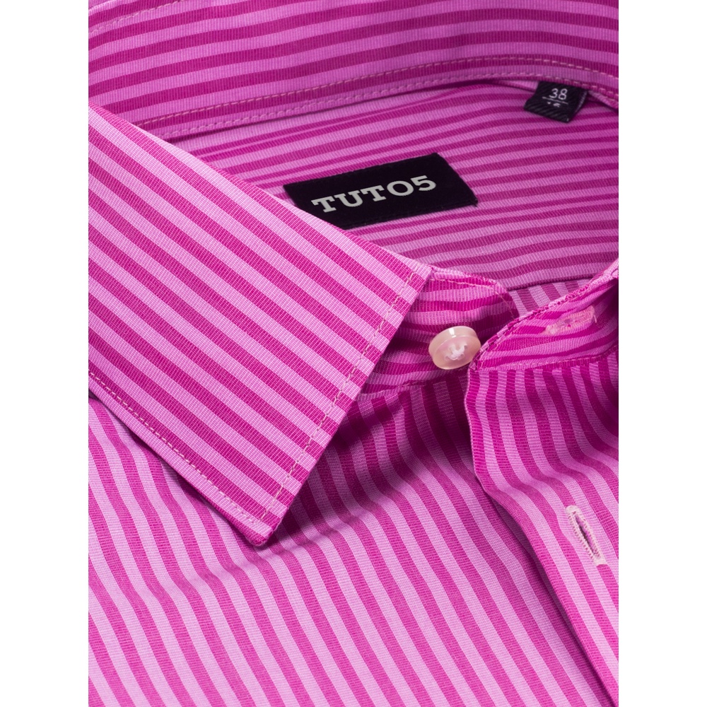 Áo sơ mi hồng kẻ sọc nam TUTO5 Menswear dài tay công sở cao cấp Slim fit Premium Shirt chống nhăn, lịch lãm TRISTAN336