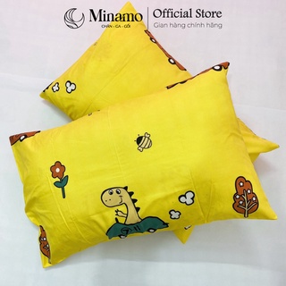 Set 2 Vỏ Gối Nằm Cotton 3D Minamo Nhiều Mẫu Mã A0333, Kích Thước 50x70cm - Bảo Hành Chính Hãng Minamo