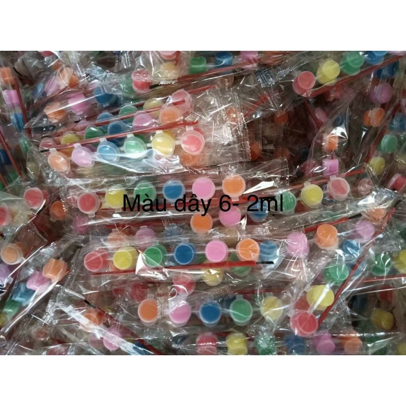 Bộ 6/8/12 màu tô tượng 3ml kèm bút lông
