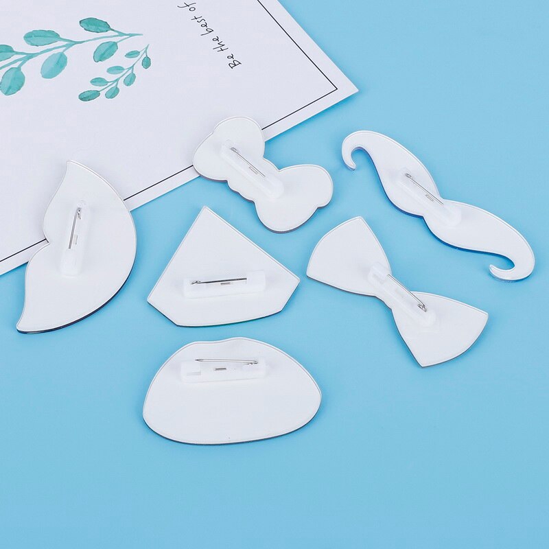 Trâm Cài Áo Hình Đôi Môi Mặt Cười Nơ Hồng Dễ Thương Bằng Acrylic Dành Cho Nữ