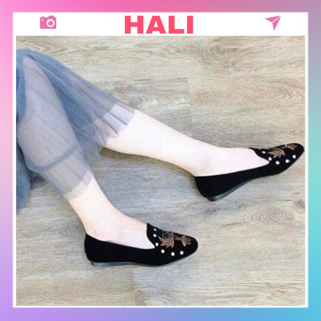 🔥 Giày bệt thêu ong lá thêu chữ CL | BigBuy360 - bigbuy360.vn