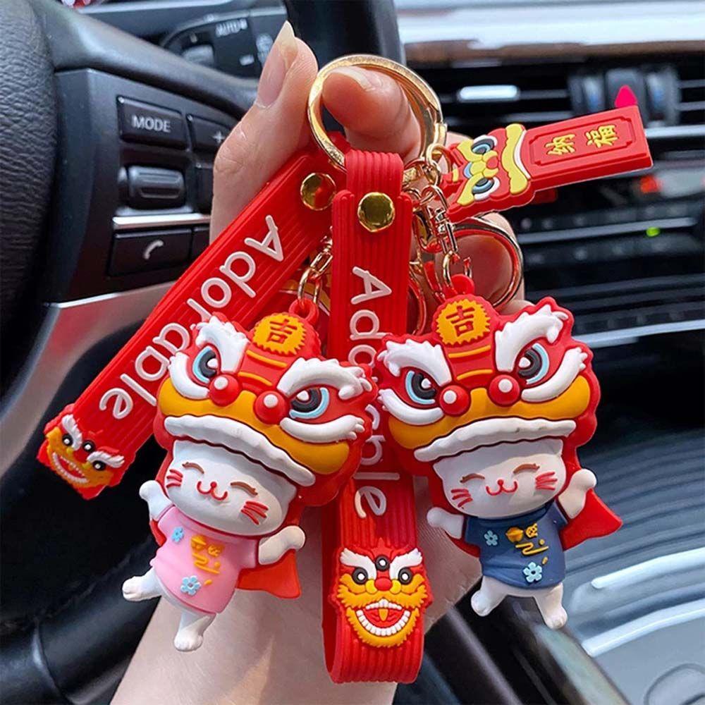 Móc Khóa Hình Sư Tử Bằng Silicone DIY