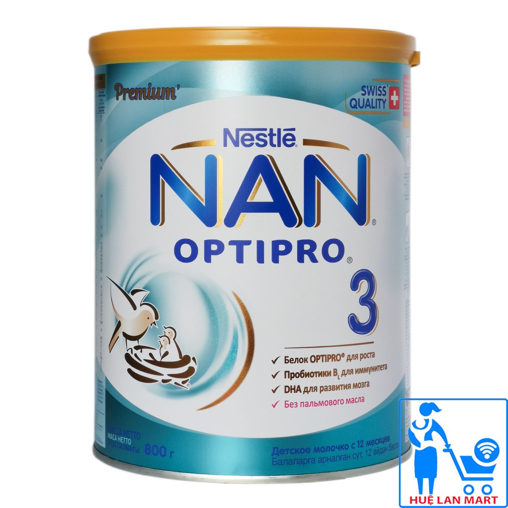 Sữa Bột Nestlé NAN Nga Optipro 3 - Hộp 800g