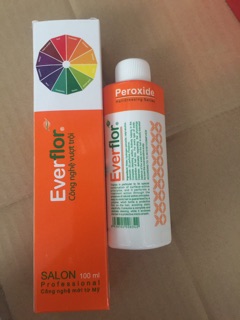Combo nhuộm+ Oxy nhỏ Everflor 100ml