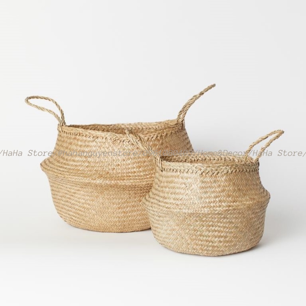 Giỏ cói DECOR nhà cửa - Trồng cây cảnh GCD01