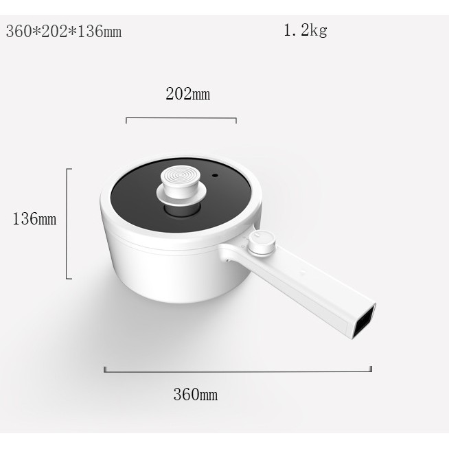 Nồi lẩu điện mini Olayks đa chức năng dung tích 1.5 lít chống dính hiệu quả