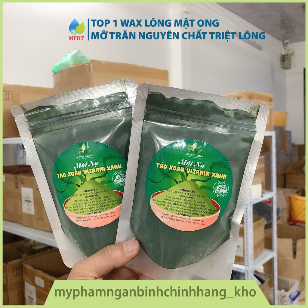 Bột tảo xoắn nguyên chất 100gr ,bột tảo biển đắp mặt nạ dưỡng trắng làm đẹp da, chống lão hóa, giảm nhờn, mờ nếp nhăn