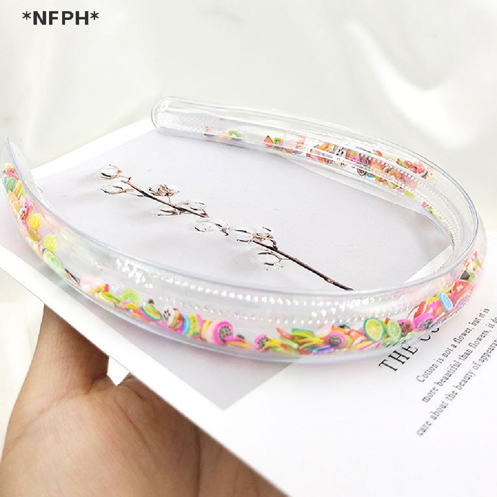 Băng Đô Trong Suốt Phối Kim Tuyến Nước Lấp Lánh Thời Trang Cho Bé