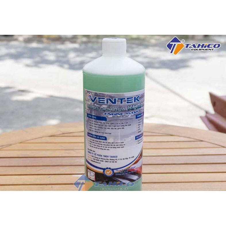 Dung dịch rửa khoang máy động cơ ô tô xe máy Ventek 1 lít
