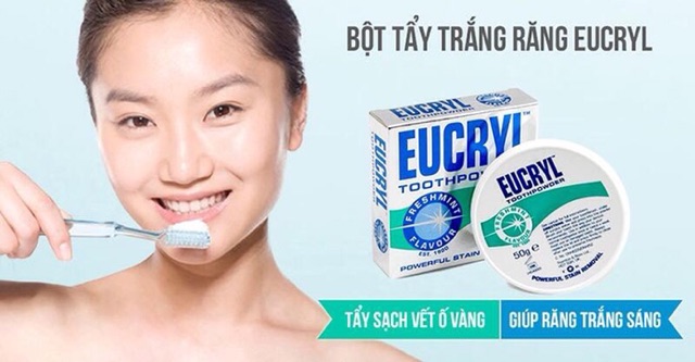 Bột đánh trắng răng - kem đánh trắng răng  eucryl