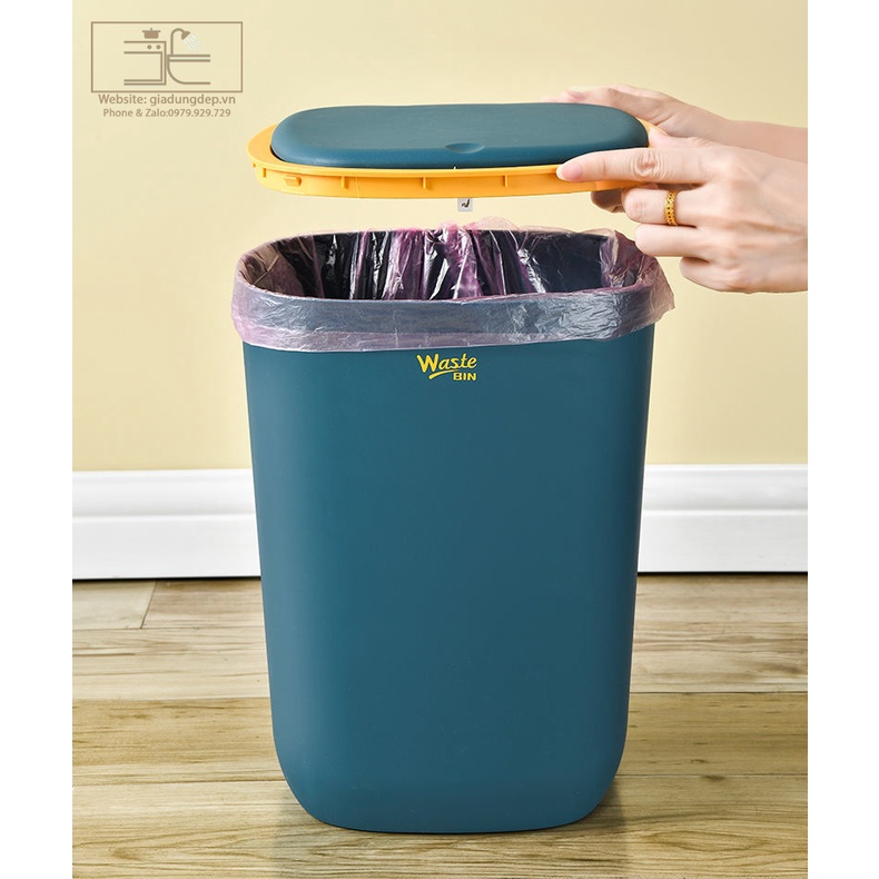 Thùng rác phòng khách - phòng tắm - nhà bếp - nhà vệ sinh - Loại TO - Nhựa cao cấp - ngăn vi khuẩn phát triển