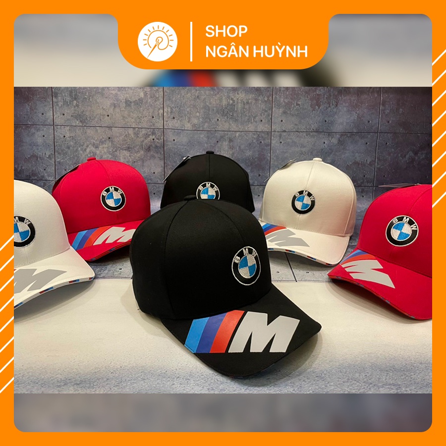 Nón lưỡi trai may thêu logo BMW cao cấp NK-022