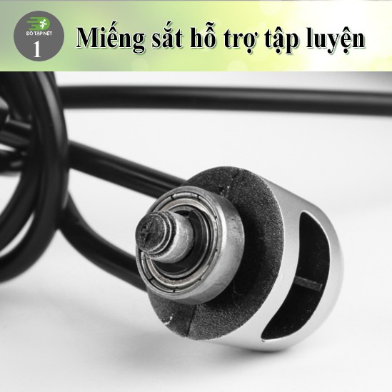 Dây nhảy với lõi thép,  dây nhảy thể dục có tạ sắt chuyên nghiệp cho các bài thể lực nặng, tập gym, muay, boxing