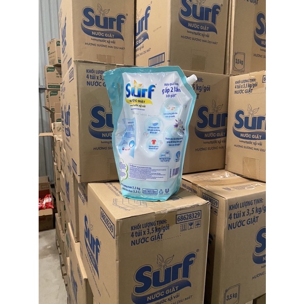 Nước Giặt Surf Hương Cỏ Hoa Diệu Kỳ/ Sương Mai Dịu Mát Túi 3,3KG