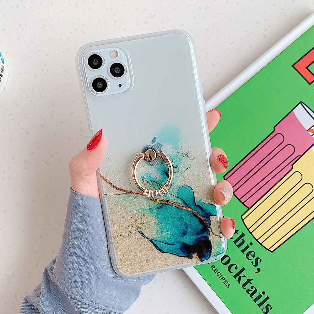 Ốp Điện Thoại Thời Trang + Giá Đỡ Cho Apple Iphone 11 Pro Max Xr Xs Max 7 8 Plus X 7 plus 8 plus