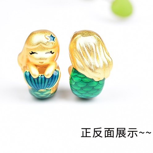 Hạt Xỏ Vòng Tay Màu Vàng Cát Không Gây Dị Ứng Chất Lượng Cao diy