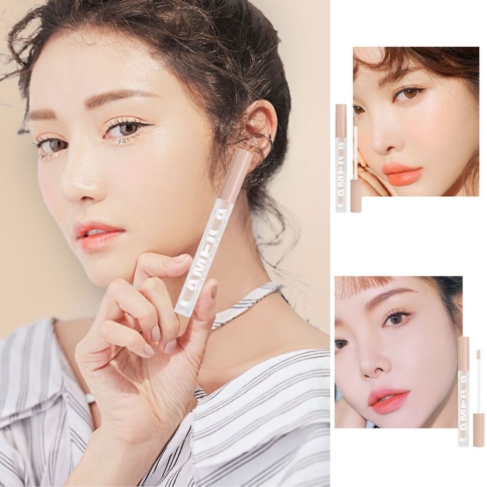 [Hàng mới về] LAMEILA Kem che khuyết điểm sáng bóng dưỡng ẩm kiềm dầu trang điểm lâu trôi 3 màu
