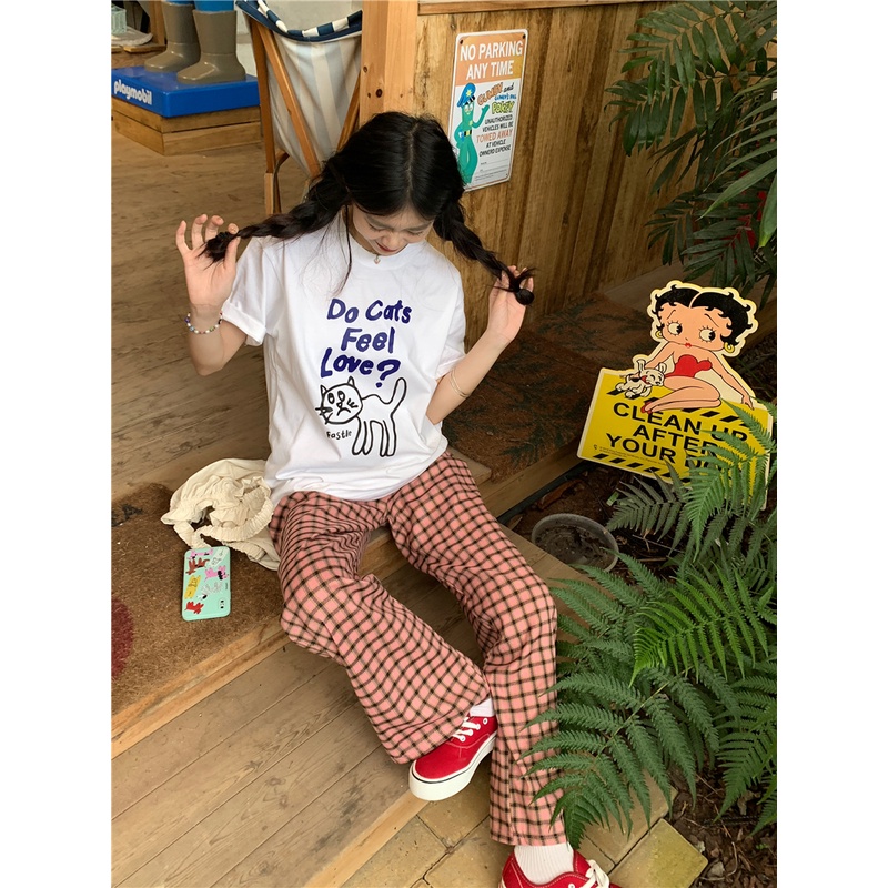 Áo Thun Nữ Ngắn Tay Cổ Tròn Thời Trang Hàn