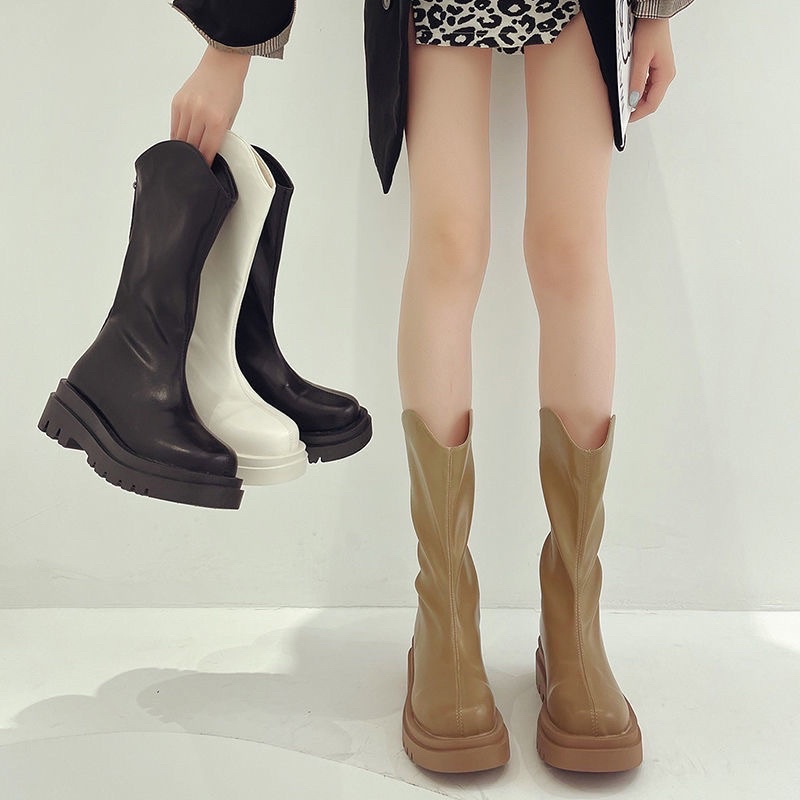 THE2001STORE | Giày boot nữ style Hàn Quốc có kéo khoá