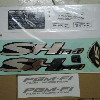 Bộ tem nổi Sh ý 150i 2007