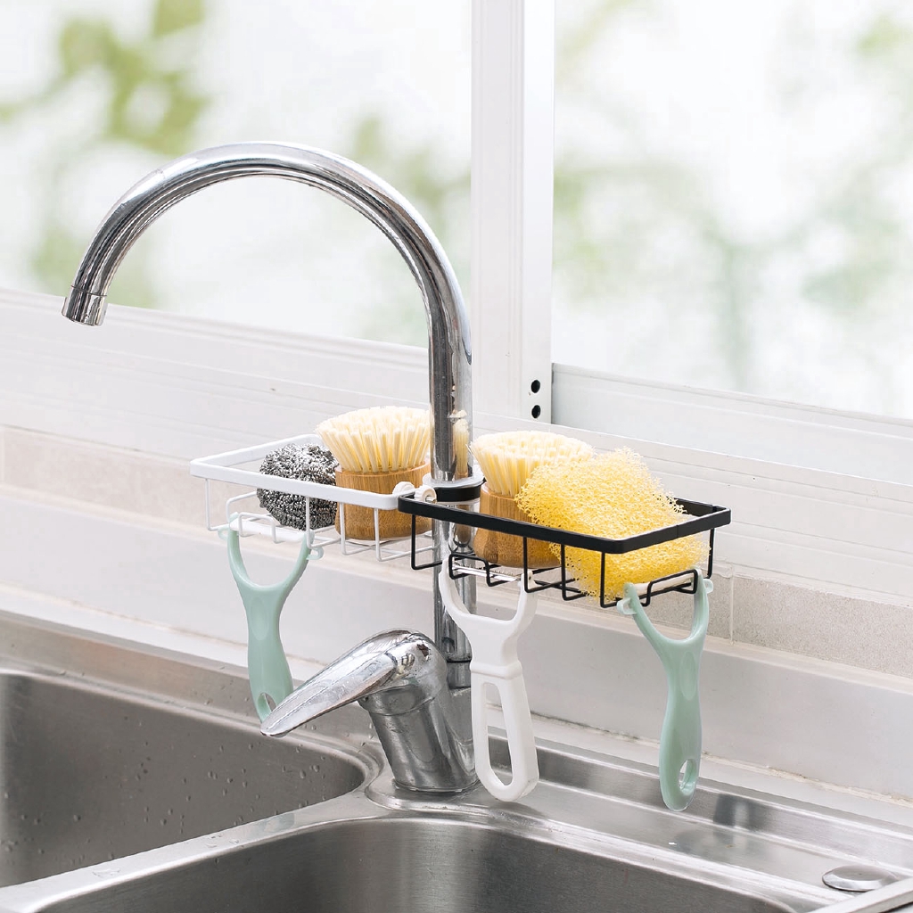 Bộ Khay Sắt Và 6 Miếng Bọt Biển Rửa Chén JUJIAJIA Dùng Cho Nhà Bếp Tiện Lợi