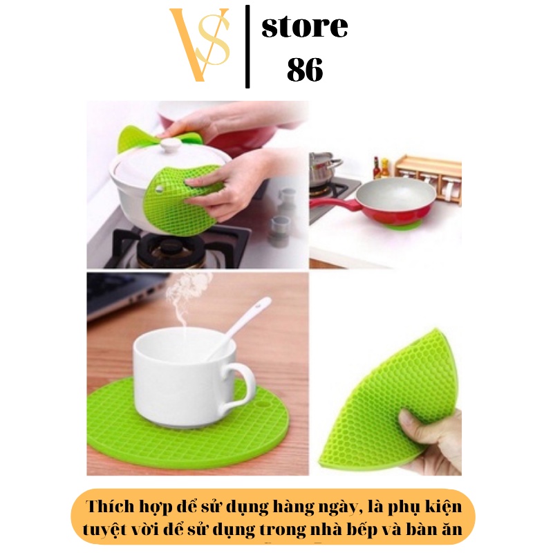 Miếng Lót Nồi Silicon Miếng Lót Nồi Cách Nhiệt Phong Cách Bắc Âu, Tiện ích, Cực HOT