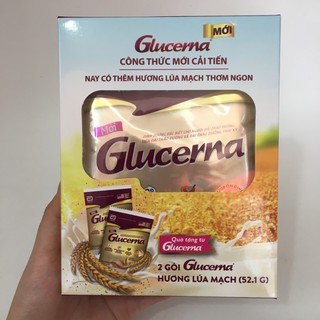 1 Hộp 2 Gói Sữa Bột Glucerna Hương Lúa Mạch 52,1g