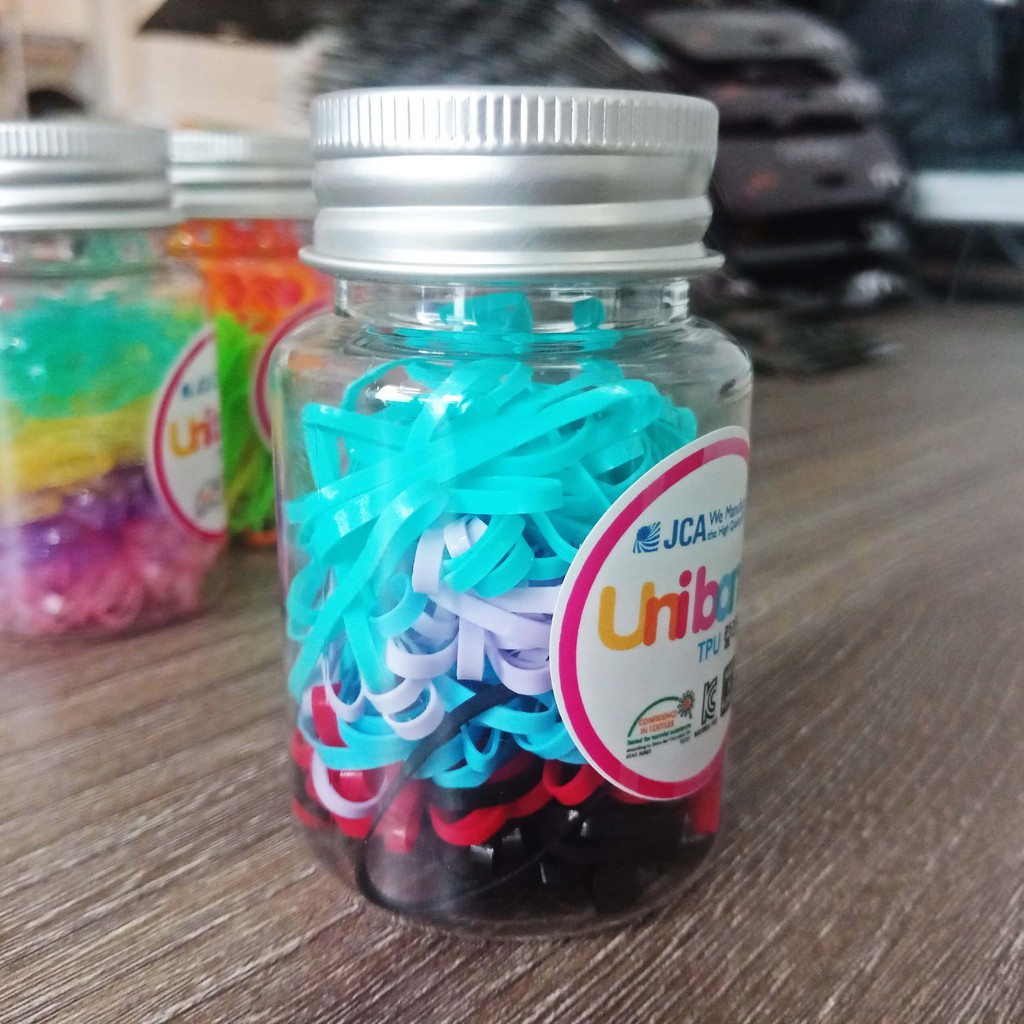 Dây thun buộc tóc ANYBAND Hàn Quốc (sticker Uniband) 4024-B200 Màu S09 (200 sợi/hộp)