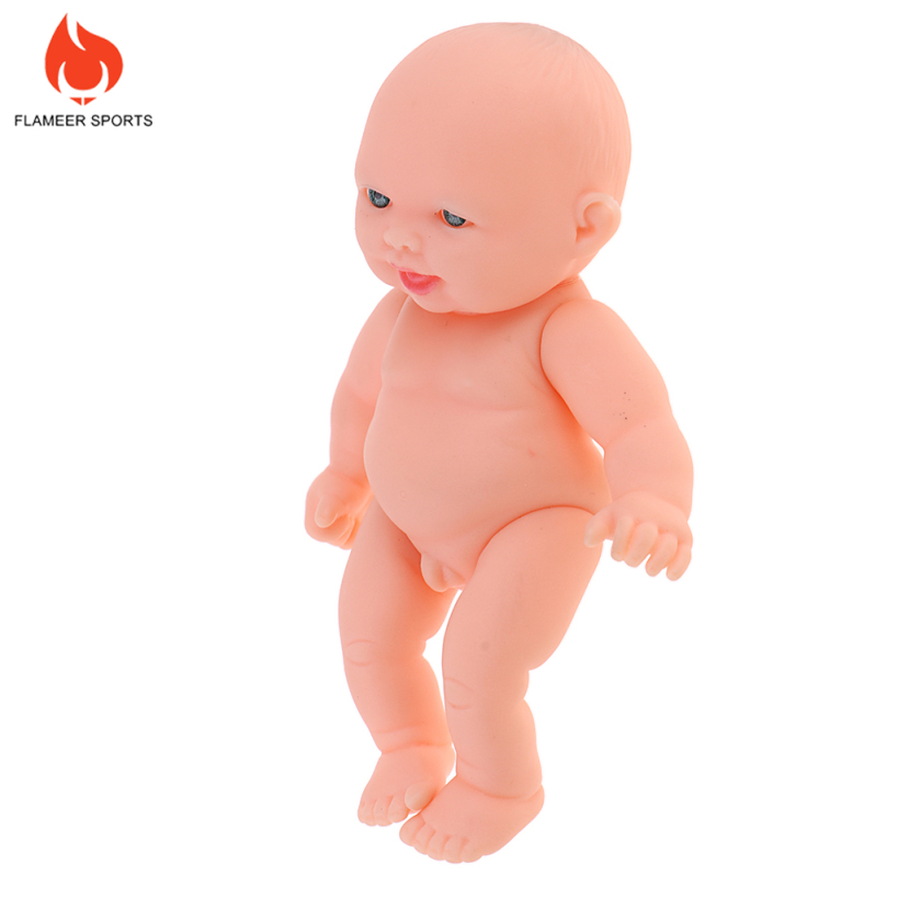 Flameer Sports Lifelike Newborn Boy Baby Doll Handmade Kids Birthday Gift Emulated Dolls