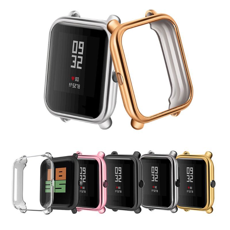 dou Replaced Hard TPU Protector Watch Case Protective Cover Frame for Huami AMAZFIT Bip Youth Sports