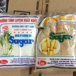 Đường kính trắng vàng tinh luyện xuất khẩu túi 1kg