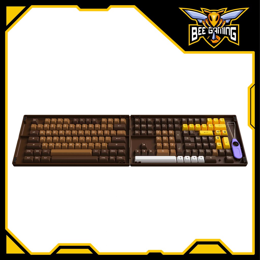 Bộ Keycap AKKO Chocolate | Chất liệu PBT Double Shot | ASA Profile | 178 nút