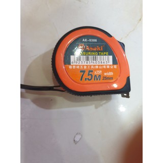 7.5m thước cuộn lá thép asaki ak-386 - chính hãng